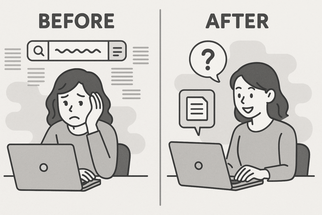 情報収集のbefore after