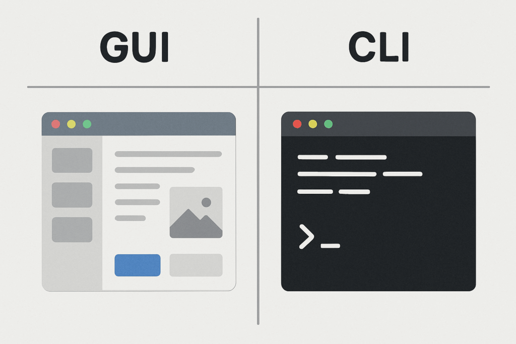 GUIとCLIの比較